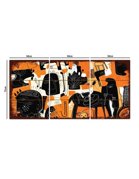 VINOXO wall art panel, 50 x 75 cm format