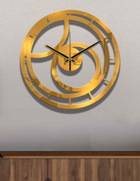 Detail of the metal body on the VINOXO minimalist wall clock