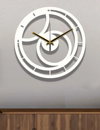 VINOXO Vintage Metal Analogue Wall Clock - Elegance