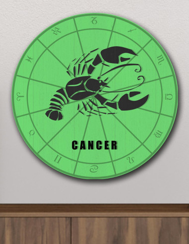 VINOXO Zodiac Sign Cancer Wall Art Decor Plaque