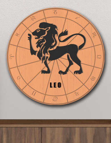 VINOXO Zodiac Sign Leo Wall Art Decor Plaque