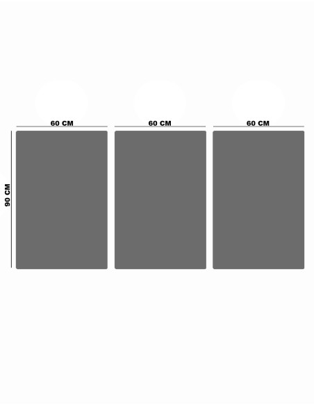 VINOXO Modern Boho Metal Wall Art Set of 3 Abstract Wall Hanging for Living Room Bedroom