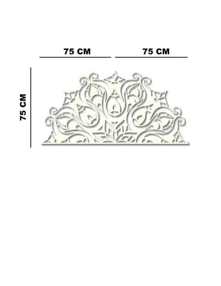 Large mandala metal wall decor in white for minimalist interiors Large mandala metal wall decor in white for minimalist interiors