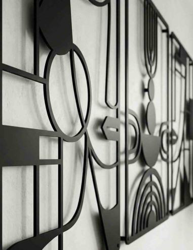 VINOXO Modern Boho Metal Wall Art Set of 3...