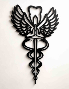 VINOXO Metal Dental Doctor Symbol Wall Art Large...
