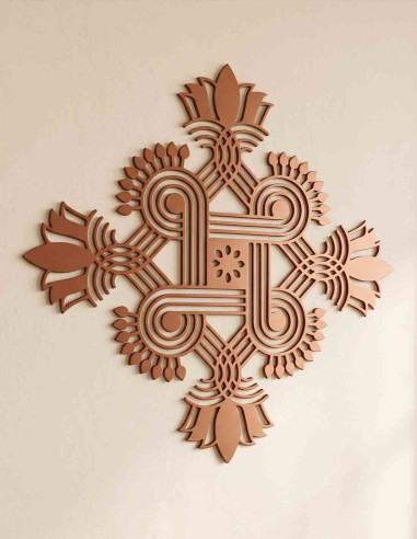 VINOXO Mandala Wall Decor Metal Wall Art Kolam...