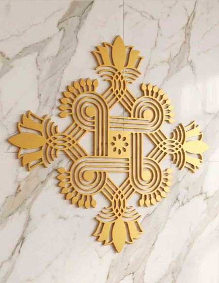 VINOXO Mandala Wall Decor Metal Wall Art Kolam Inspired Design for Living Room Bedroom Premium Home Interiors