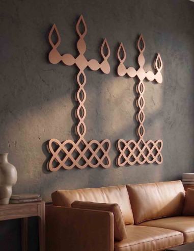 VINOXO Modern Kuthu Vilakku Wall Hanging...