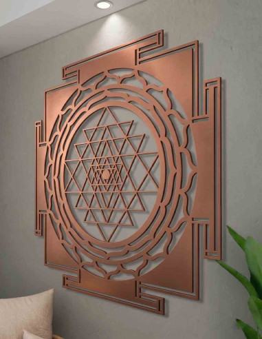 VINOXO Large Metal Shree Vastu Yantra Wall...