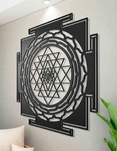 VINOXO Large Metal Shree Vastu Yantra Wall...