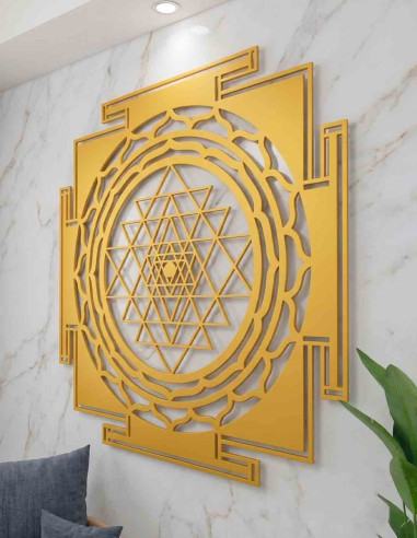 VINOXO Large Metal Shree Vastu Yantra Wall...