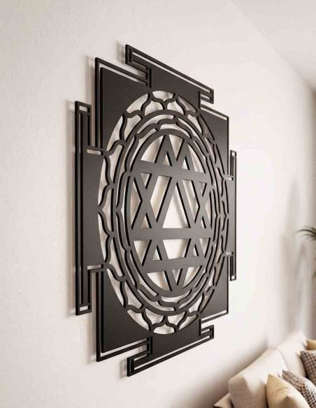 VINOXO Metal Durga Yantra Wall Hanging Spiritual Wall Decor for Home Vastu Gift