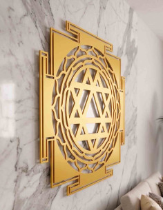 VINOXO Durga Yantra metal wall hanging for home vastu placement