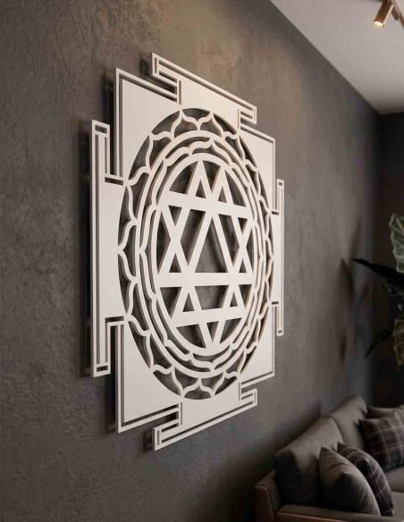 VINOXO Metal Durga Yantra Wall Hanging Spiritual Wall Decor for Home Vastu Gift