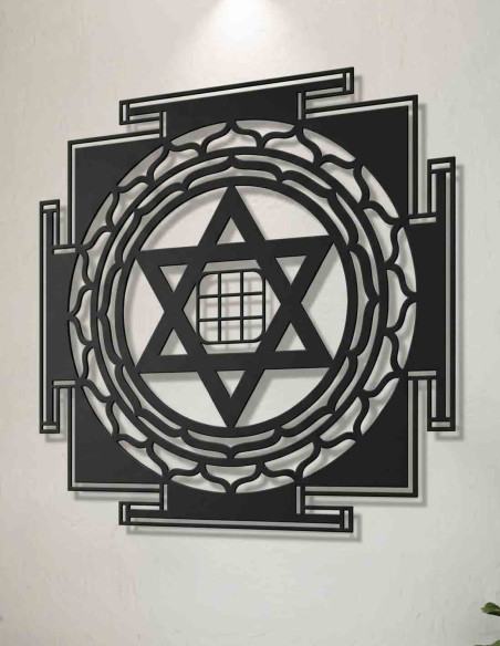 VINOXO Kuber Yantra Metal Wall Hanging Vastu Wall Decor for Home Office
