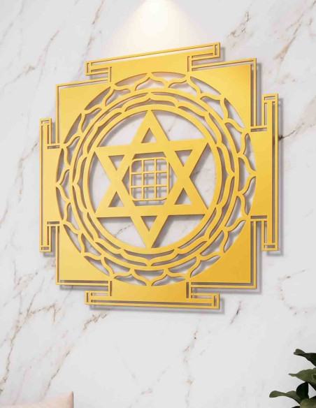 VINOXO Kuber Yantra Metal Wall Hanging Vastu Wall Decor for Home Office