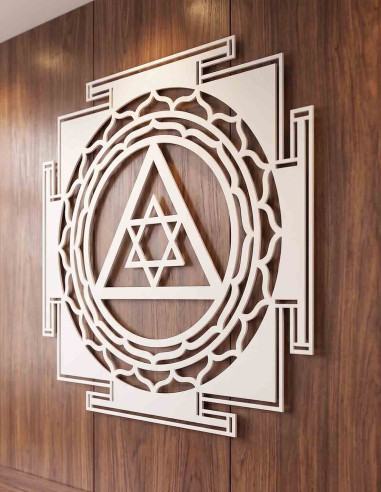 VINOXO Ganpati Yantra Metal Wall Frame Vastu...