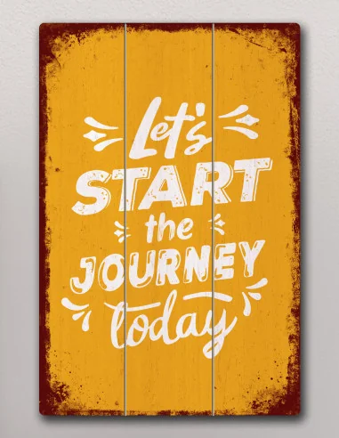 VINOXO Inspirational Wall Sayings - Lets Start The Journey Today
