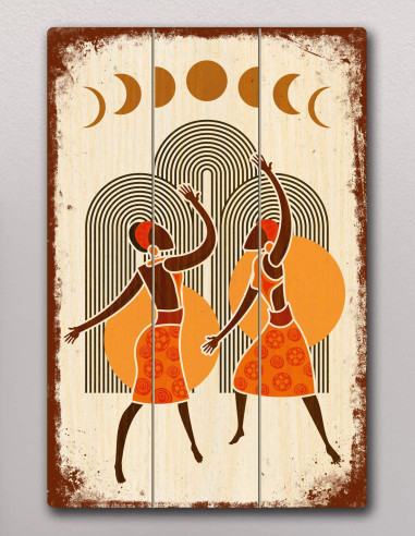 VINOXO dancing wall decor, 40 x 60 cm engineered wood