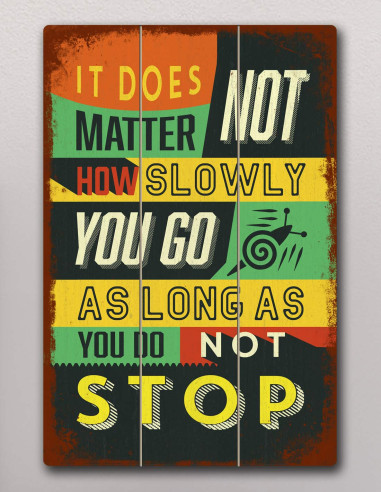 VINOXO Vintage Motivational Quotes Wall Art Frames - Do Not Stop