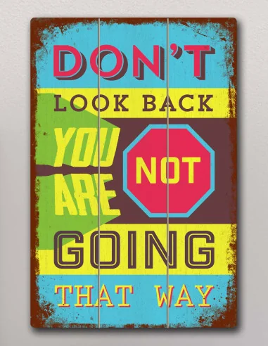 VINOXO Inspirational Quotes Wall Decor - Dont Look Back