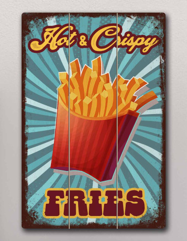 VINOXO Cafe Wall Art Painting Frame - Hot And Crispy Fries