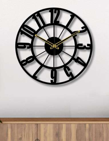 VINOXO Vintage Metal Analogue Wall Clock - Bold And Beautiful