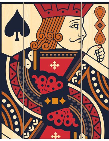 Jack of Spades card wall art made from engineered wood for corporate interiors