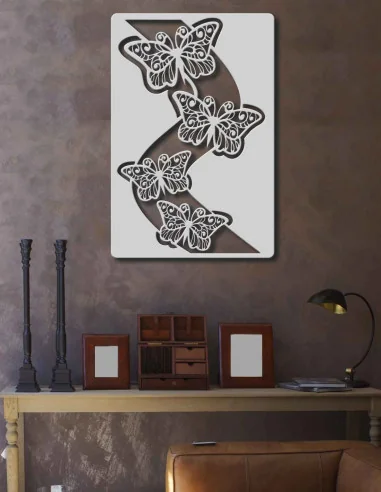 VINOXO Metal Butterfly Wall Art
