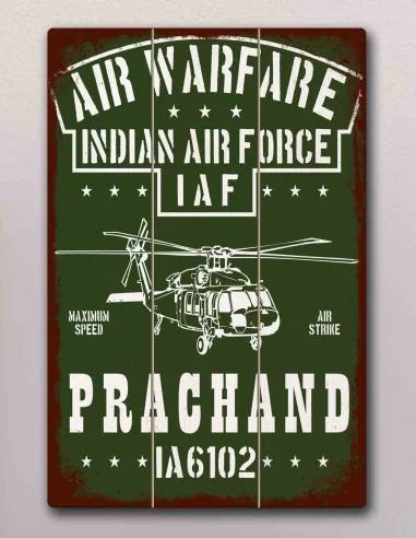 VINOXO Vintage Military Wall Art Decor Painting - Indian Air Force
