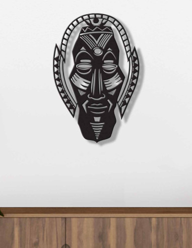 VINOXO Vintage Metal Face Wall Mask Art Hanging Decor - Wise Man