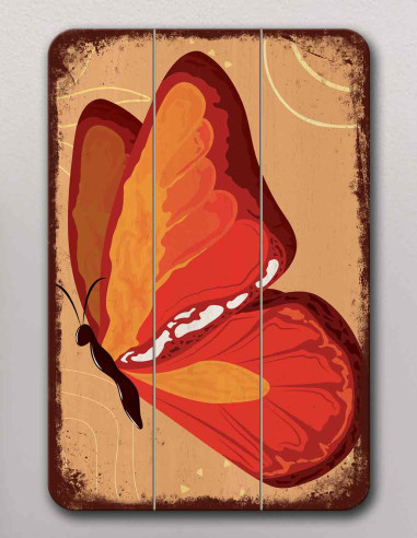 VINOXO Butterfly Abstract Painting For Living Room - Red
