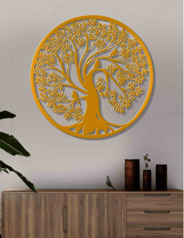 VINOXO Metal Tree Of Life Wall Hanging Art Decor