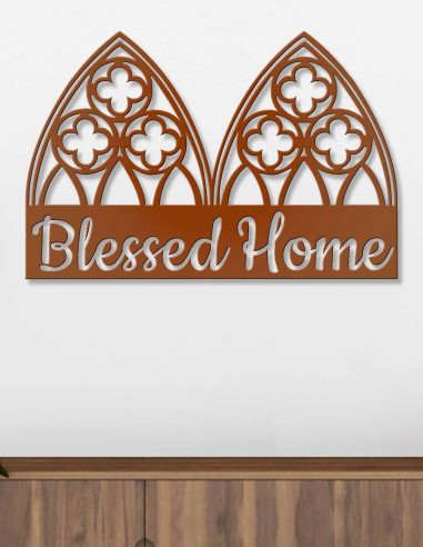 VINOXO Metal Blessed Home Wall Art Hanging Decor
