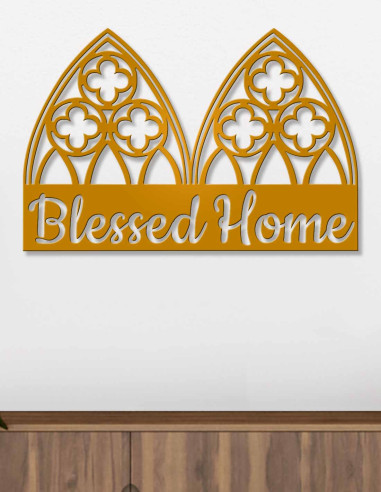 VINOXO Metal Blessed Home Wall Art Hanging Decor