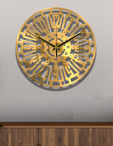 VINOXO Vintage Metal Analogue Wall Clock - All Together