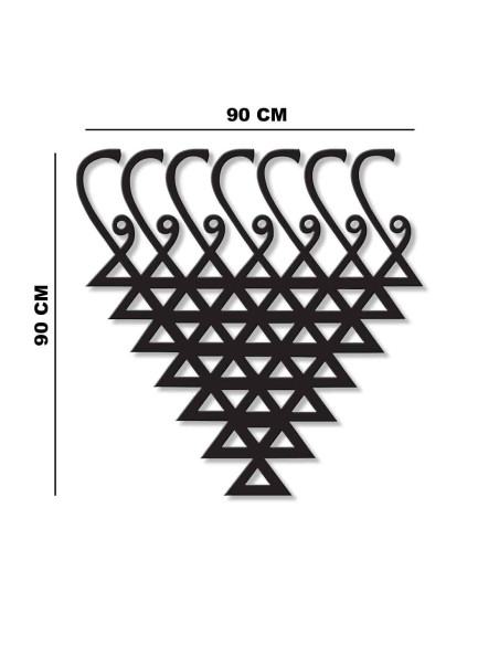Saraswati yantra metal wall art for office and study room styling Saraswati yantra metal wall art for office and study room styling