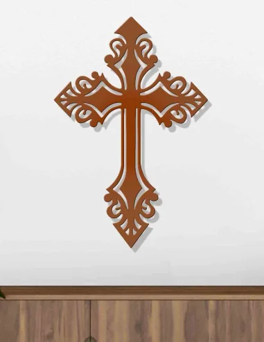 VINOXO Metal Cross Crucifix Wall Hanging Art Decor
