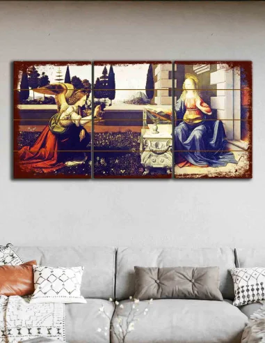 VINOXO Angels Wall Painting - Set of 3