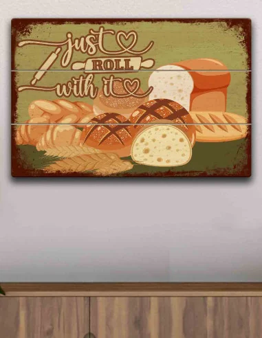 VINOXO Bakery Wall Art Painting Frame - Bread