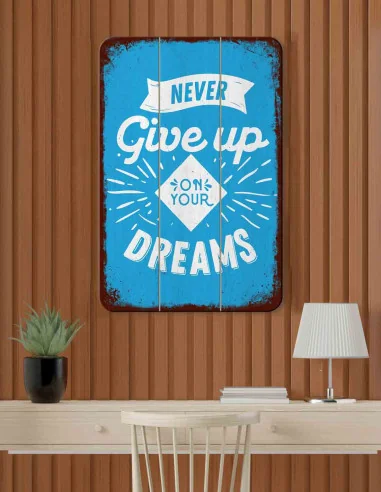 VINOXO Inspirational Wall Art - Never Give Up On Your Dreams