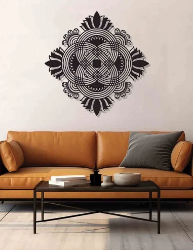 VINOXO Metal Unique Mandala Art On Wall - Dew Drops