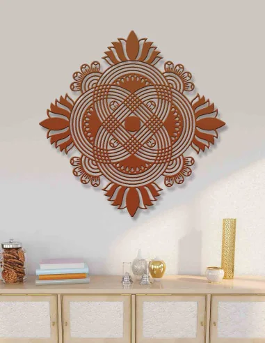 VINOXO Metal Unique Mandala Art On Wall - Dew Drops