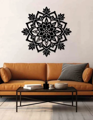 VINOXO Metal Large Mandala Wall Hanging Art Decor - Flower