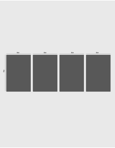 Curved metal wall art set of 4 gold panels on modern interior wall