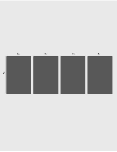 Curved metal wall art set of 4 gold panels on modern interior wall Curved metal wall art set of 4 gold panels on modern interior wall