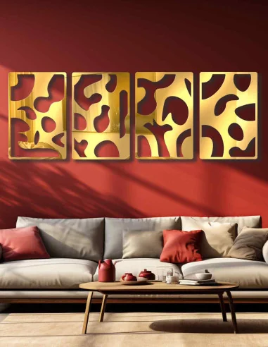 VINOXO Metal Matisse Wall Art Decor - Set of 4