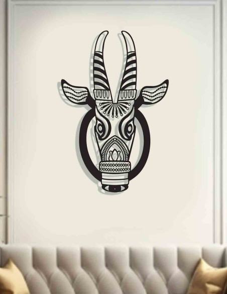 VINOXO cow head metal wall mask design for cafe lounge reception statement wall VINOXO cow head metal wall mask design for cafe lounge reception statement wall