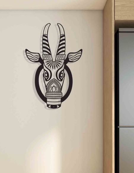 Modern cow head metal wall art mask silhouette for contemporary hospitality interiors Modern cow head metal wall art mask silhouette for contemporary hospitality interiors