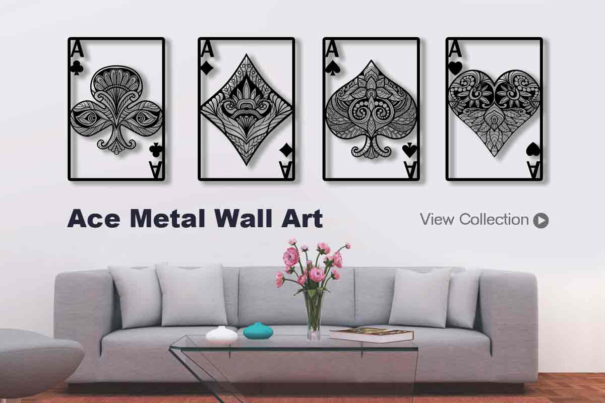 Ace Metal Wall Art Set